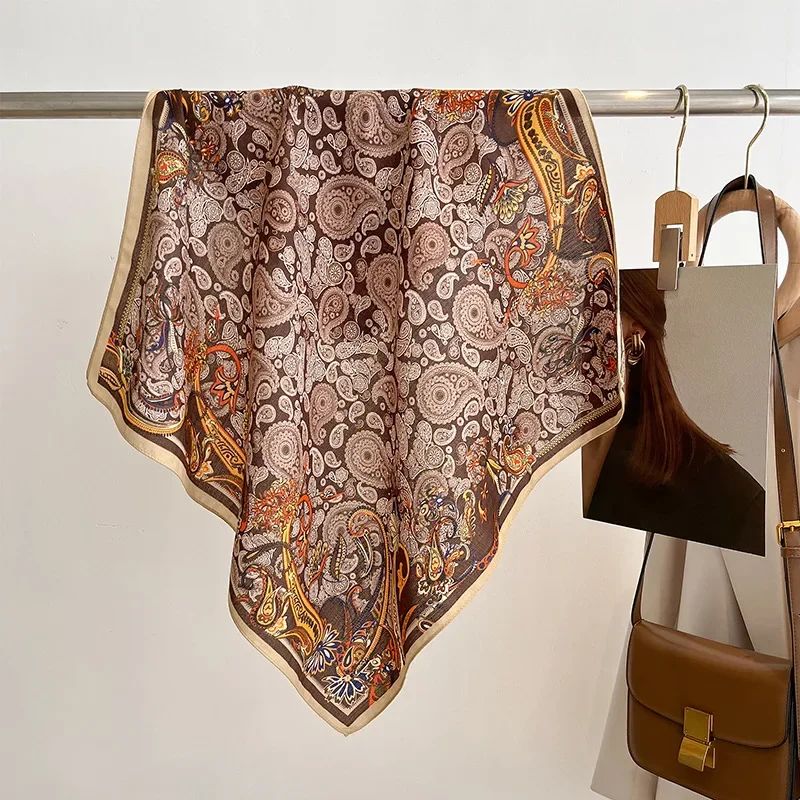 Floral Print Cotton Bandana Scarf 29