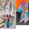 Retro Printed Imitation Silk Long Scarf 0