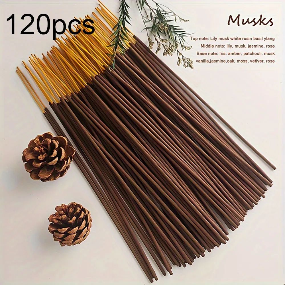 120pcs LongLasting Natural Incense Sticks 10