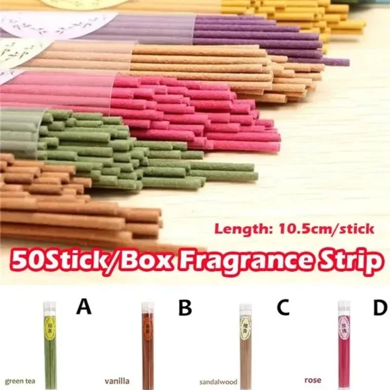 50pcs Natural Sandalwood Aromatherapy Incense Sticks 0