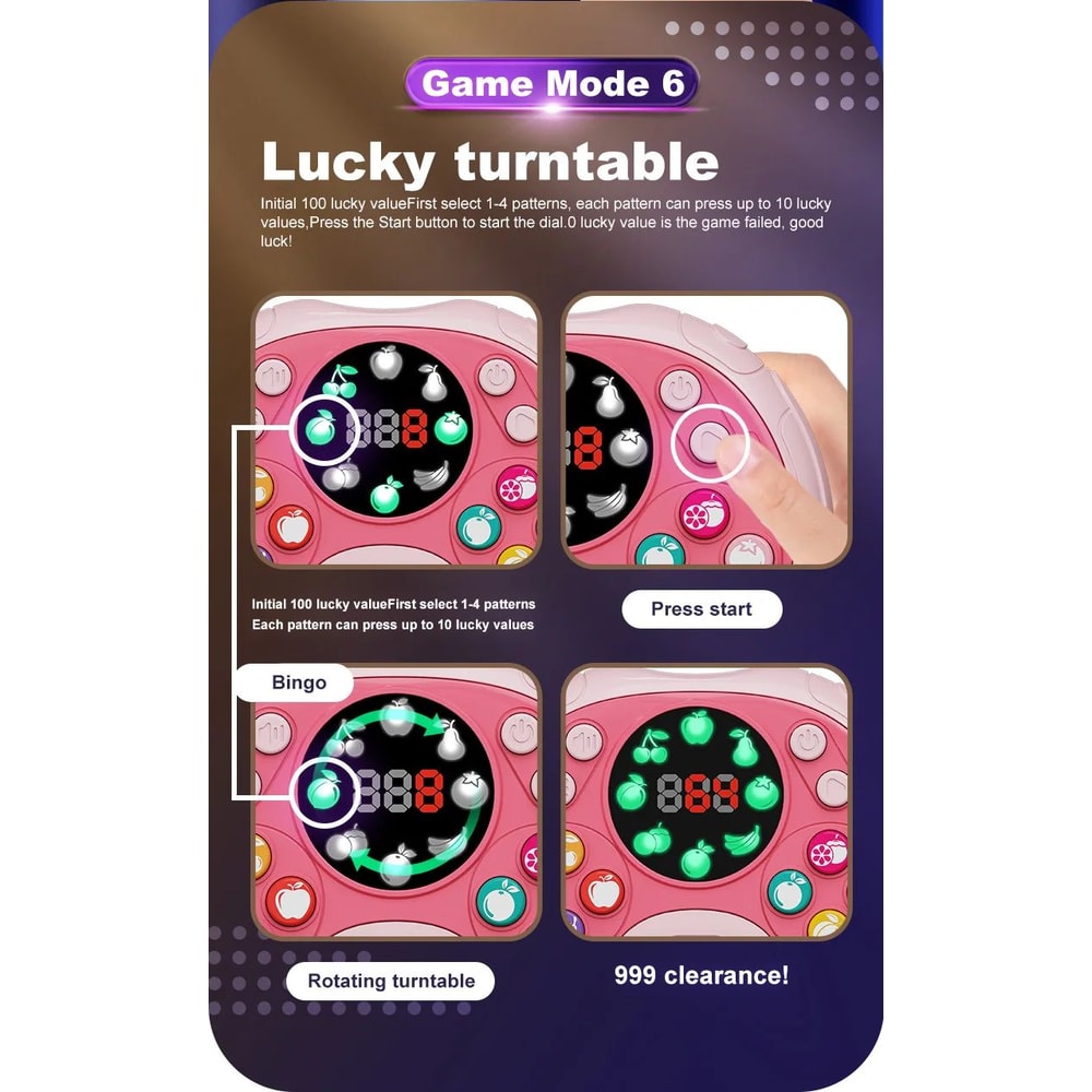 Creative Handheld Speed Push Game Machine 9