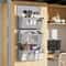 Gray Wall Mounted MultiCompartment Storage Organizer 0