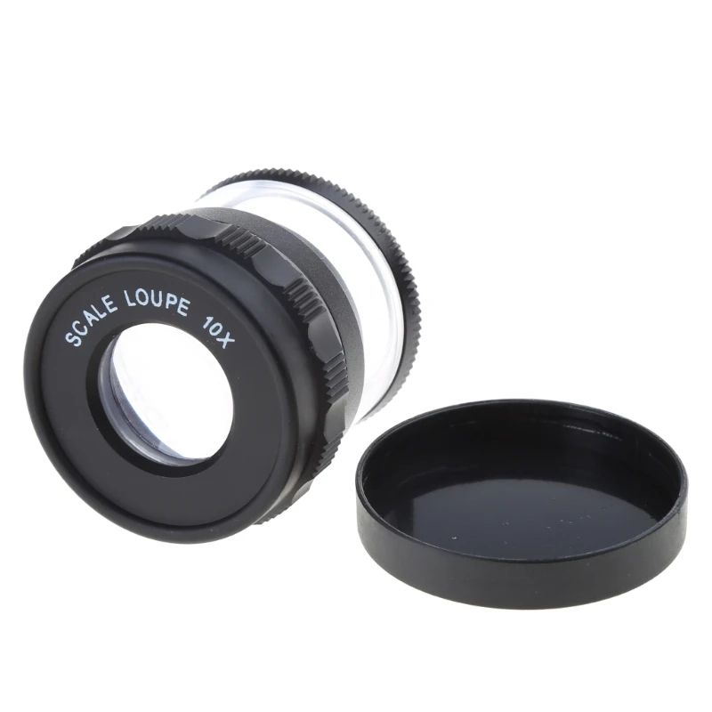 10X Handheld Magnifying Loupe With Scale 1
