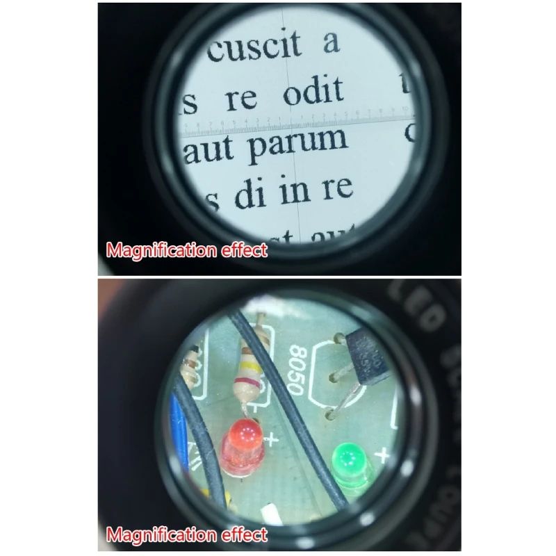 10X Handheld Magnifying Loupe With Scale 6