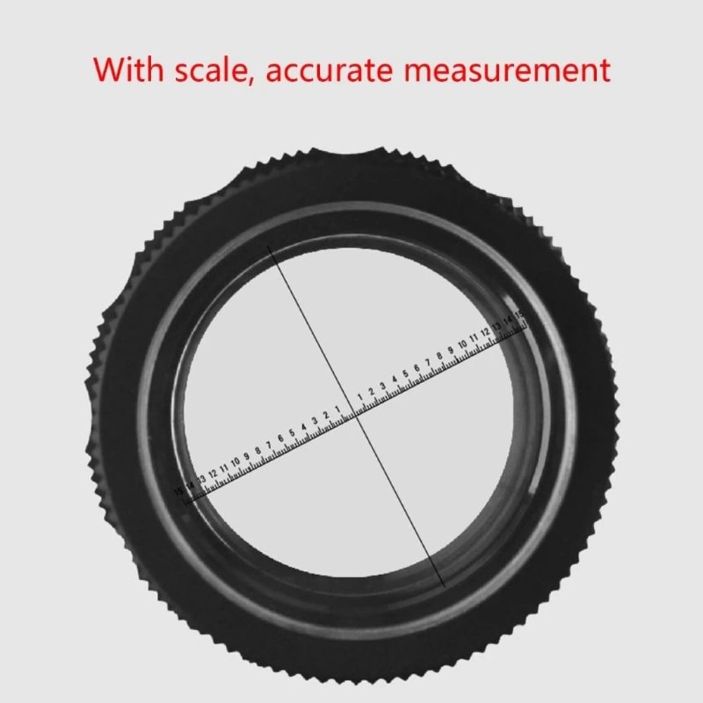 10X Handheld Magnifying Loupe With Scale 8