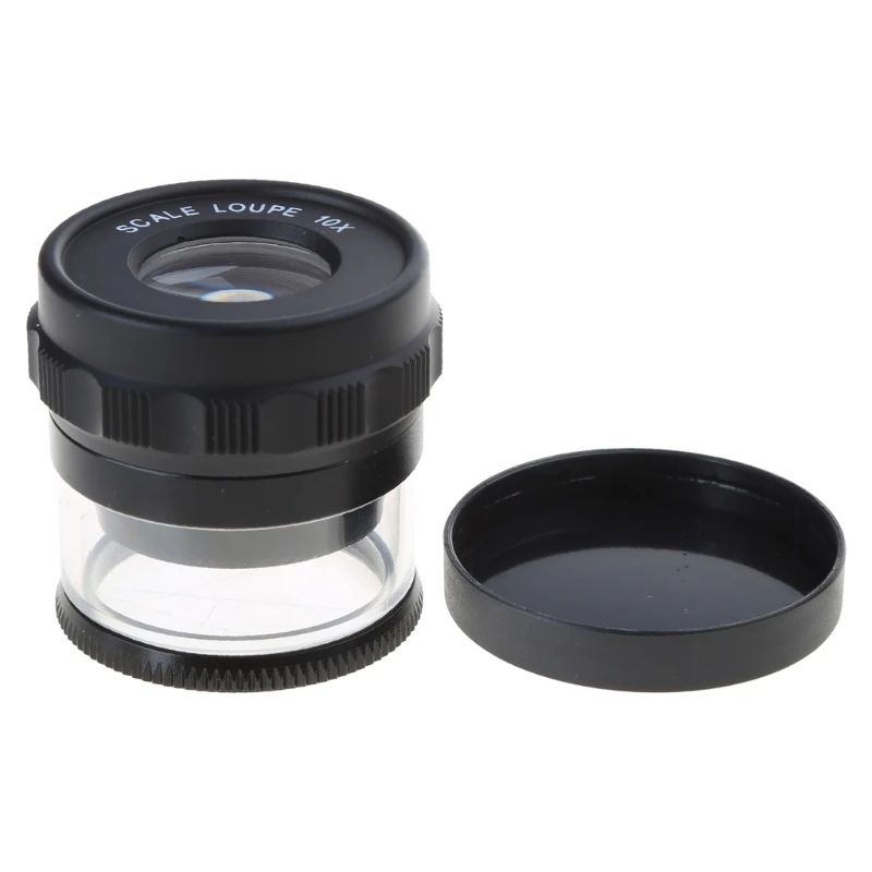 10X Handheld Magnifying Loupe With Scale 11
