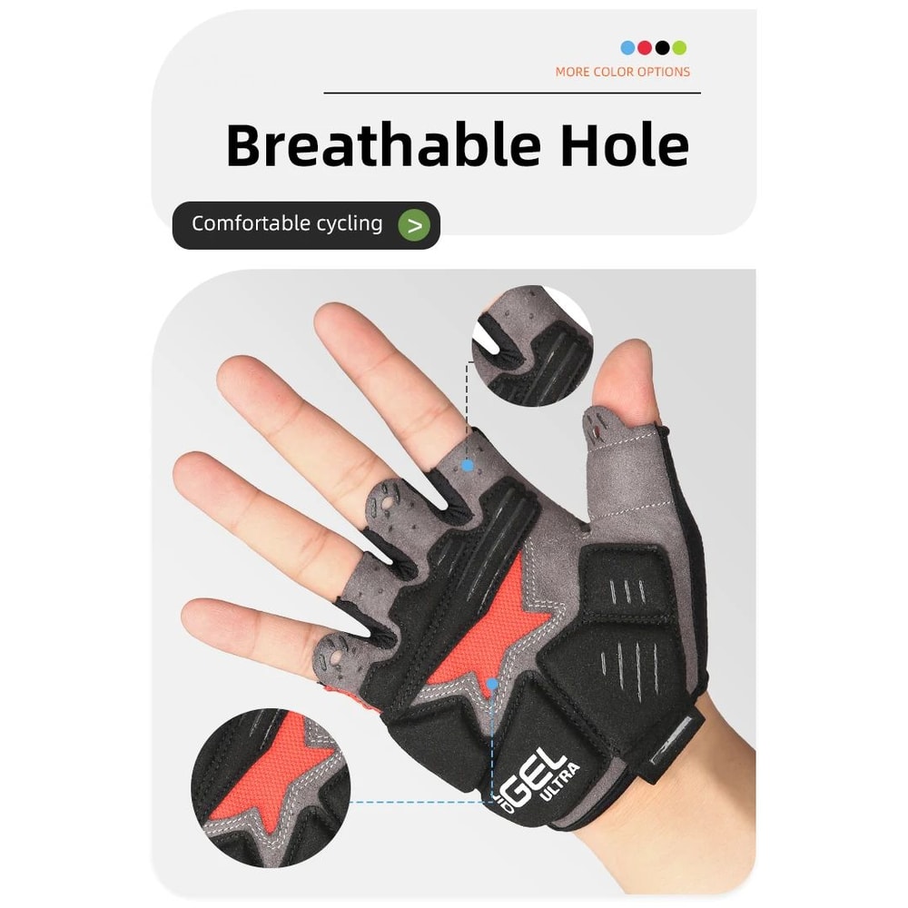 HalfFinger Gel Cycling Gloves For Men And Women 11
