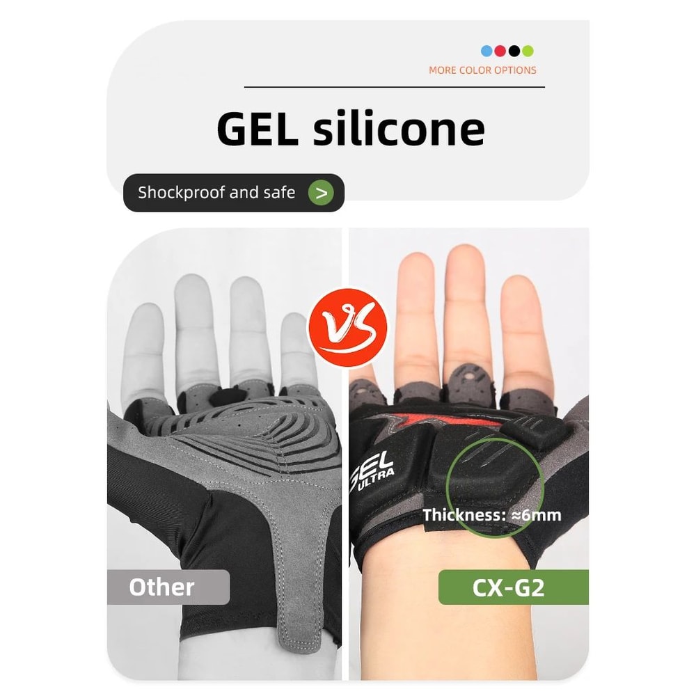 HalfFinger Gel Cycling Gloves For Men And Women 12
