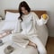 Women Winter Coral Velvet Thick Warm Pajama Set 8