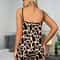 Women Summer Leopard Print Cami And Shorts Pajama Set 2