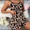 Women Summer Leopard Print Cami And Shorts Pajama Set 4