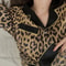 Women Leopard Print Long Sleeve Pajama Set 3