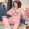 Women Plus Size Coral Velvet Winter Pajama Set 3