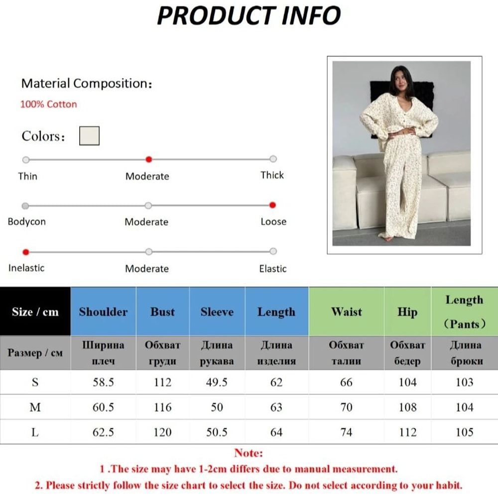 Women 100 Percent Cotton Printed Cardigan Pajama Set 5