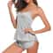 Women Sheer Lace Cami And Shorts Pajama Set 4