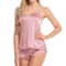 Women Sheer Lace Cami And Shorts Pajama Set 9