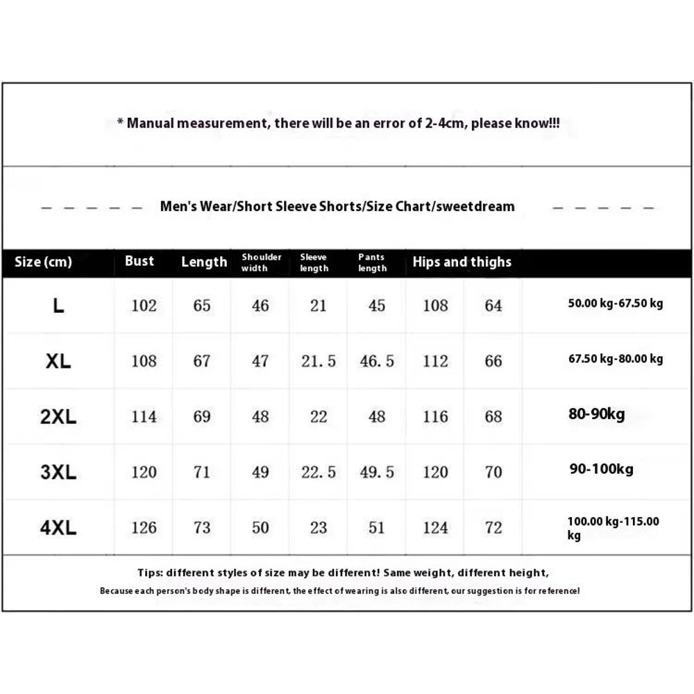 Men Striped Bear Pajama Set Large Size Breathable Loungewear 3