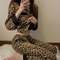 Women Leopard Print Long Sleeve Pajama Set Spring Fall 2