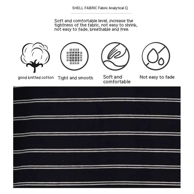 Men Striped Long Sleeve Pajama Set Spring Winter 5