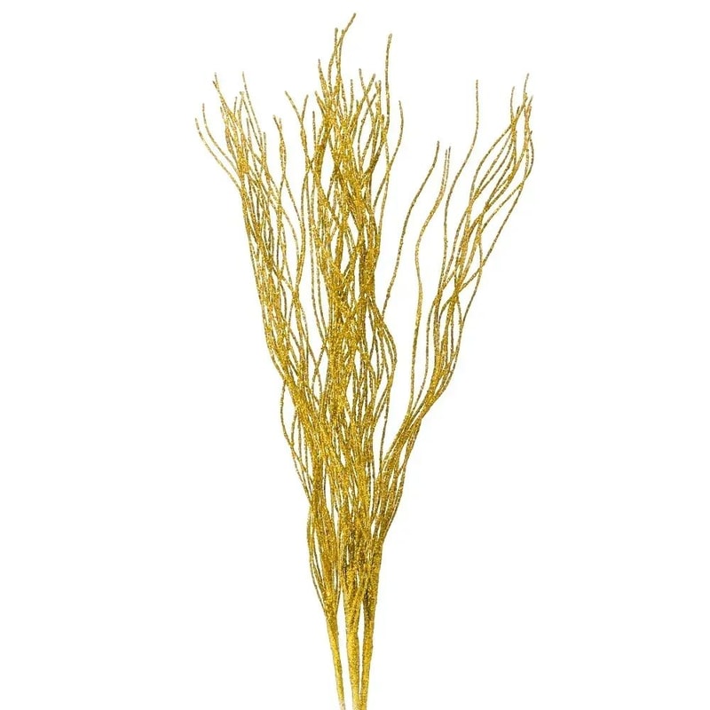Gold Artificial Berry Stems For Christmas Tree And Wreath Decor 11