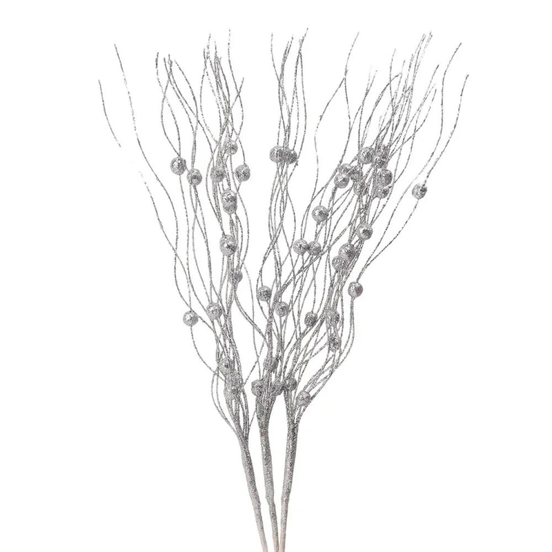 Gold Artificial Berry Stems For Christmas Tree And Wreath Decor 9