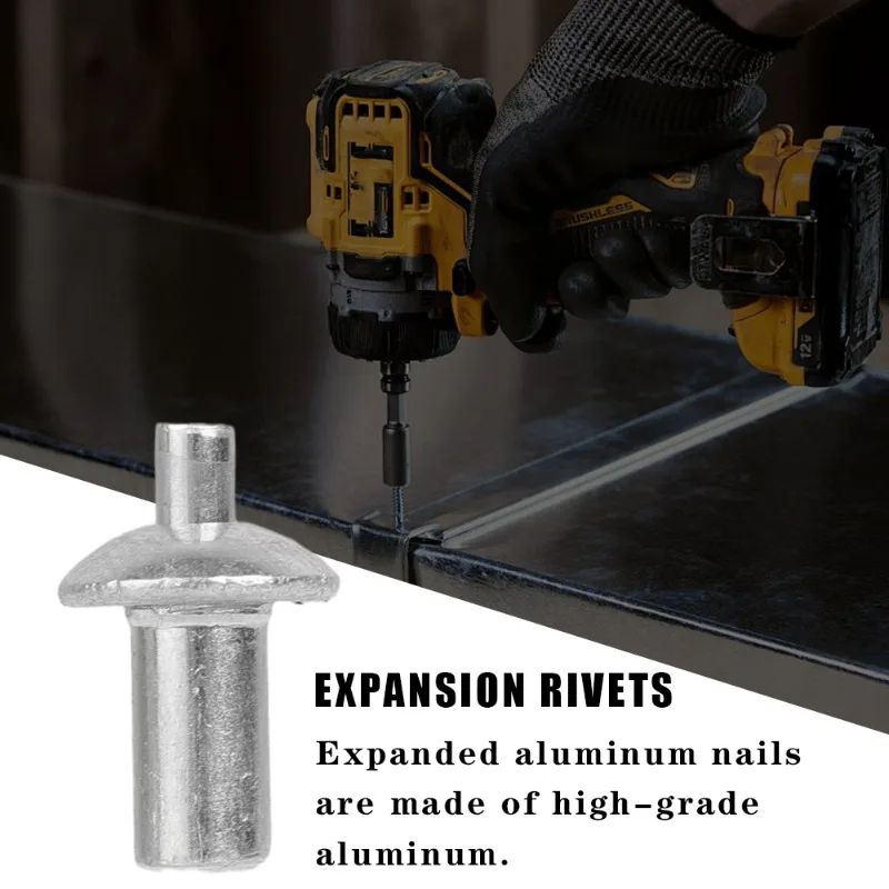 Hammer Drive Expansion Rivets Aluminum Nail Head Fasteners 1
