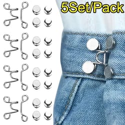 adjustable waist extender button set for jeans no sewing