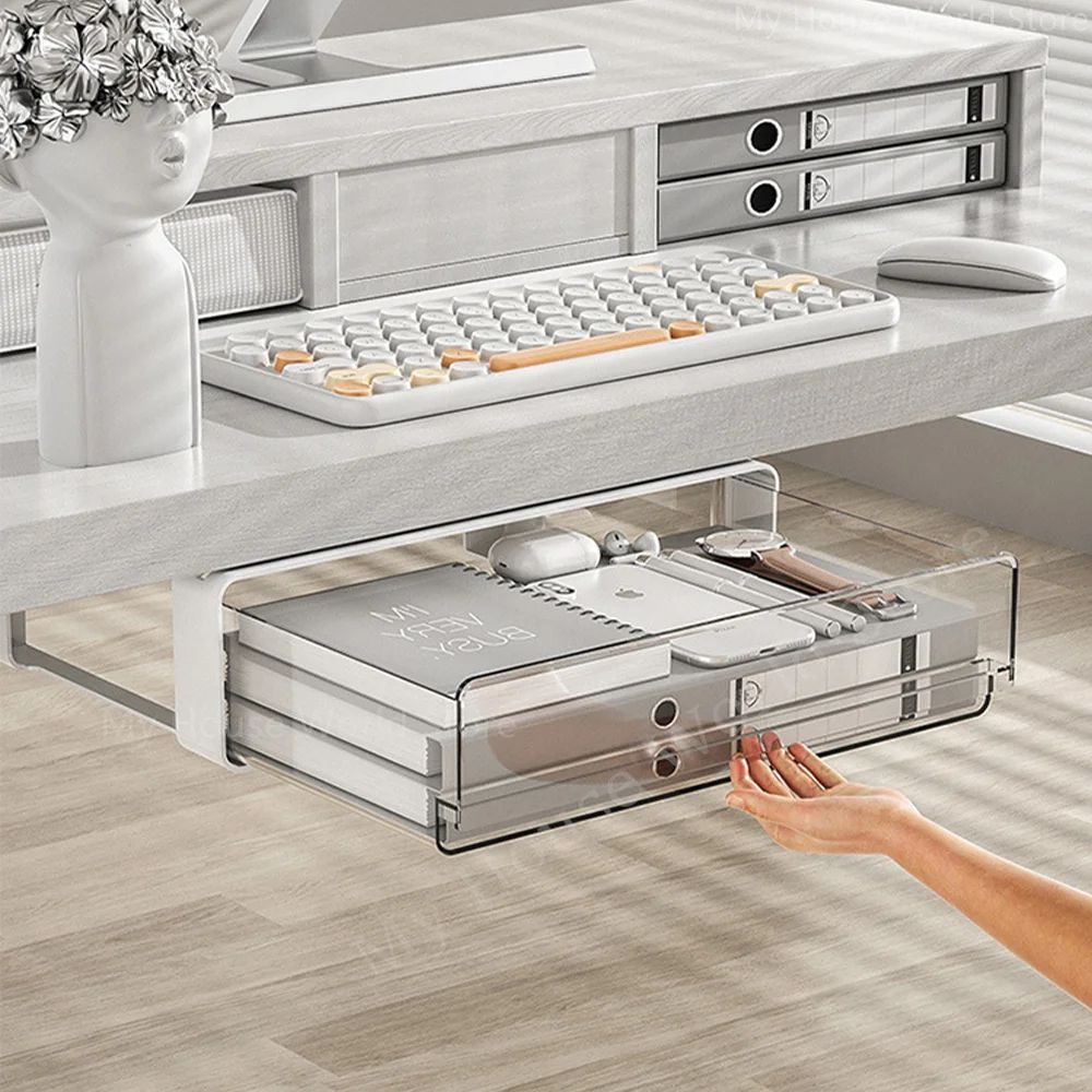 Under Desk Hidden Storage Drawer Organizer 0