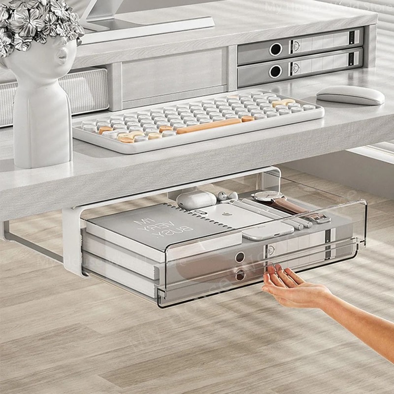 Under Desk Hidden Storage Drawer Organizer 0