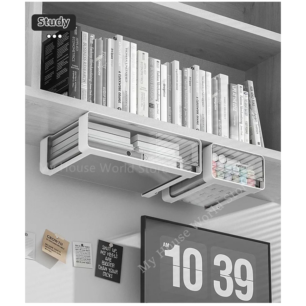 Under Desk Hidden Storage Drawer Organizer 10