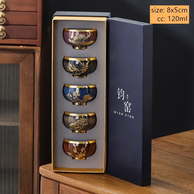 Zen KilnChange Ceramic Tea Cup Set 5 Pieces 9