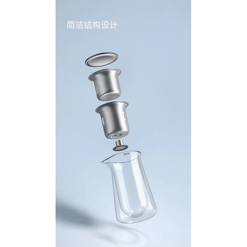 HighEnd Glass Teapot With OneButton Filtration 7