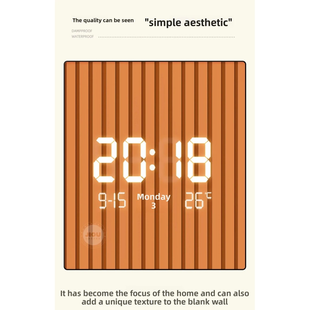 Modern DualSided Corner Wall Clock 10