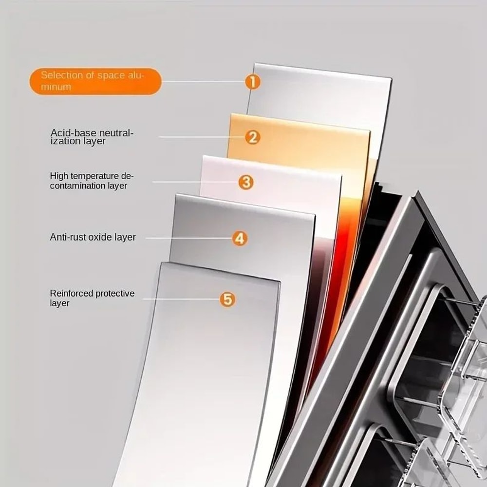 Stainless Steel WallMounted Kitchen Spice Rack 7