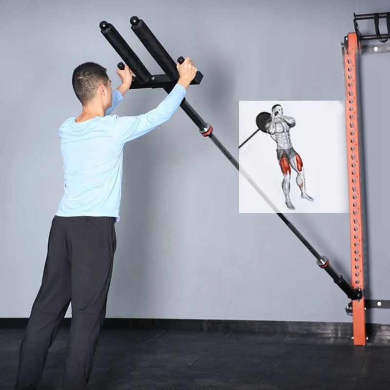 Ergonomic Bar Row Handle Attachment For Strength Training 1