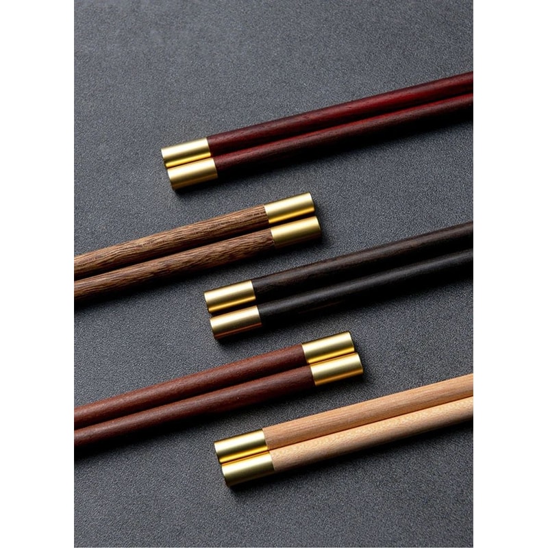Premium Natural Red Sandalwood Chopsticks Set With Gift Box 2