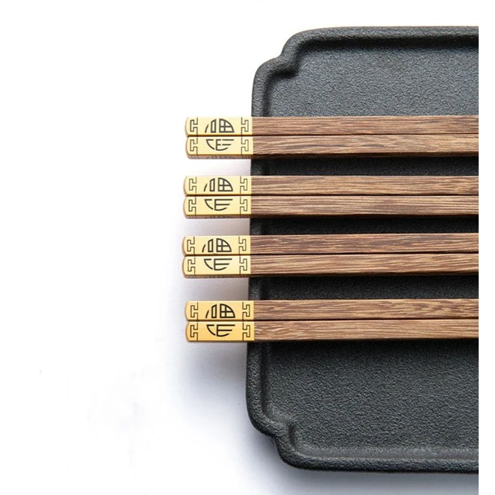 Premium Natural Red Sandalwood Chopsticks Set With Gift Box 3