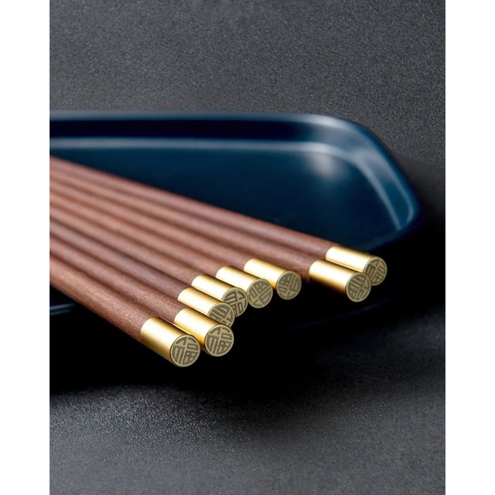 Premium Natural Red Sandalwood Chopsticks Set With Gift Box 4