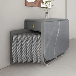 folding rectangle dining table with chairs set