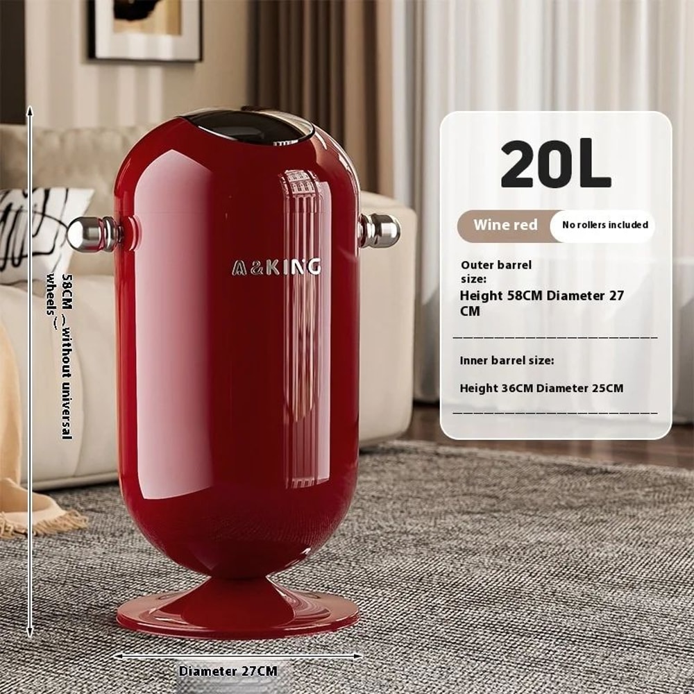 Premium TouchFree Stainless Steel Trash Can 15