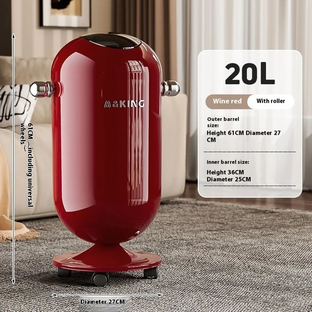 Premium TouchFree Stainless Steel Trash Can 16