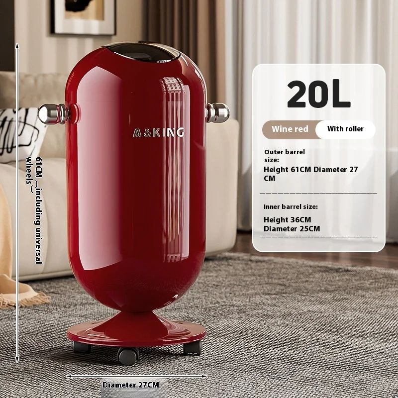 Premium TouchFree Stainless Steel Trash Can 16