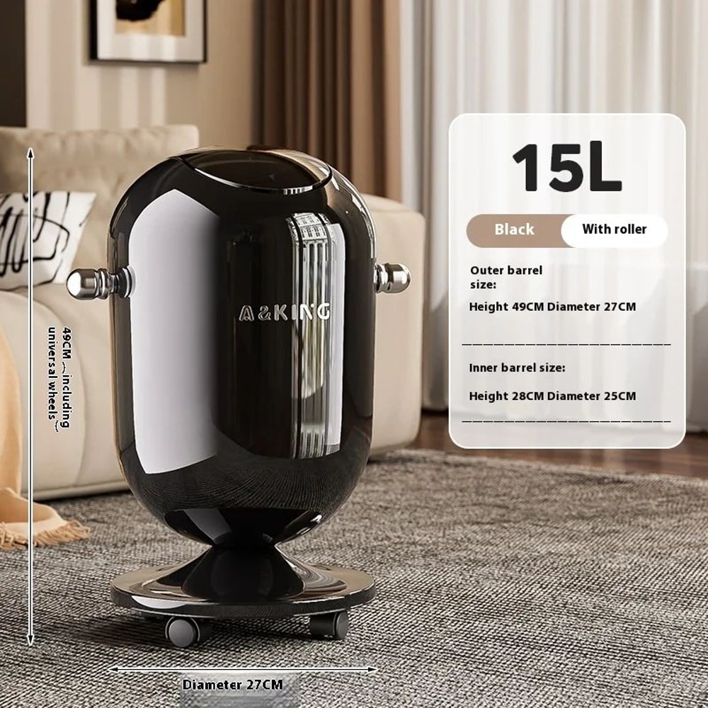 Premium TouchFree Stainless Steel Trash Can 6