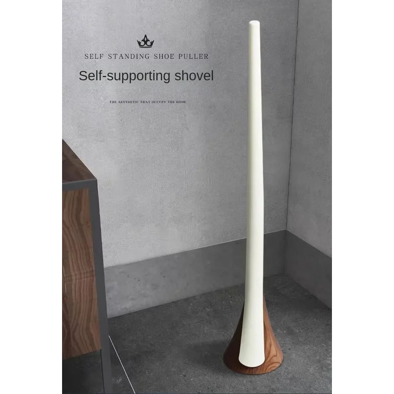 Extra Long Wood Grain SelfSupporting Shoe Horn 5