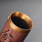 Portable Ceramic Tea Caddy With Wood Grain Finish 3