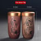Portable Ceramic Tea Caddy With Wood Grain Finish 5