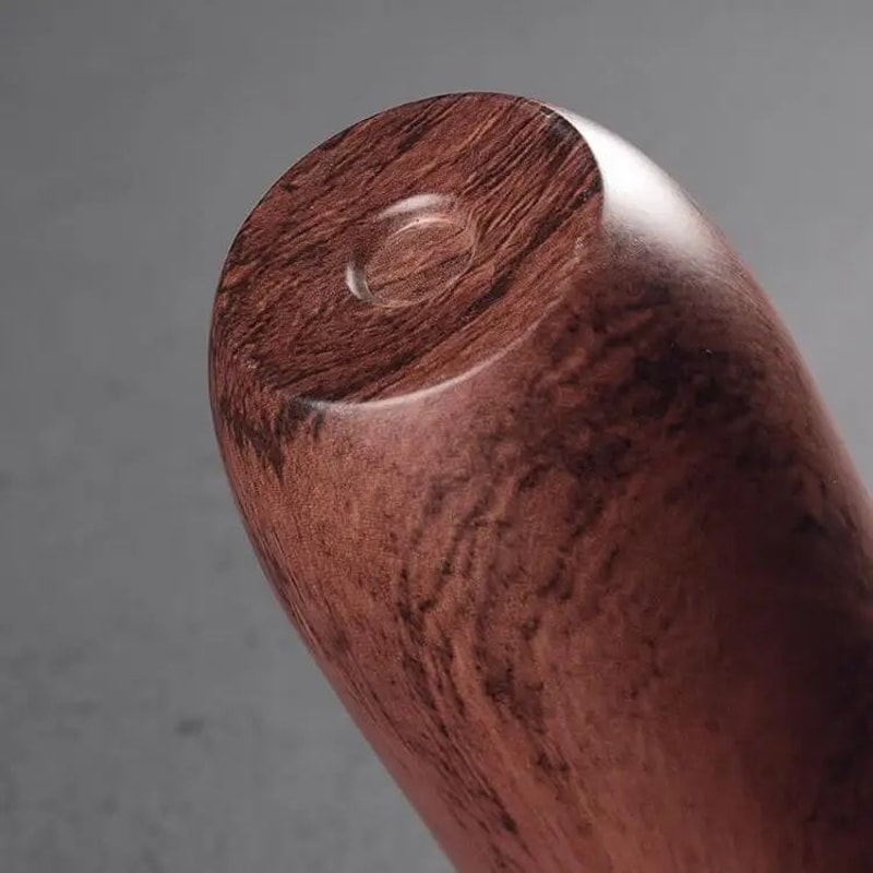 Portable Ceramic Tea Caddy With Wood Grain Finish 10