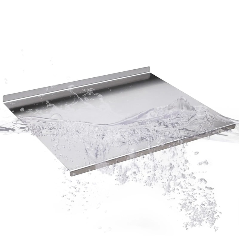 Stainless Steel Cutting Board With Protector Lip 9