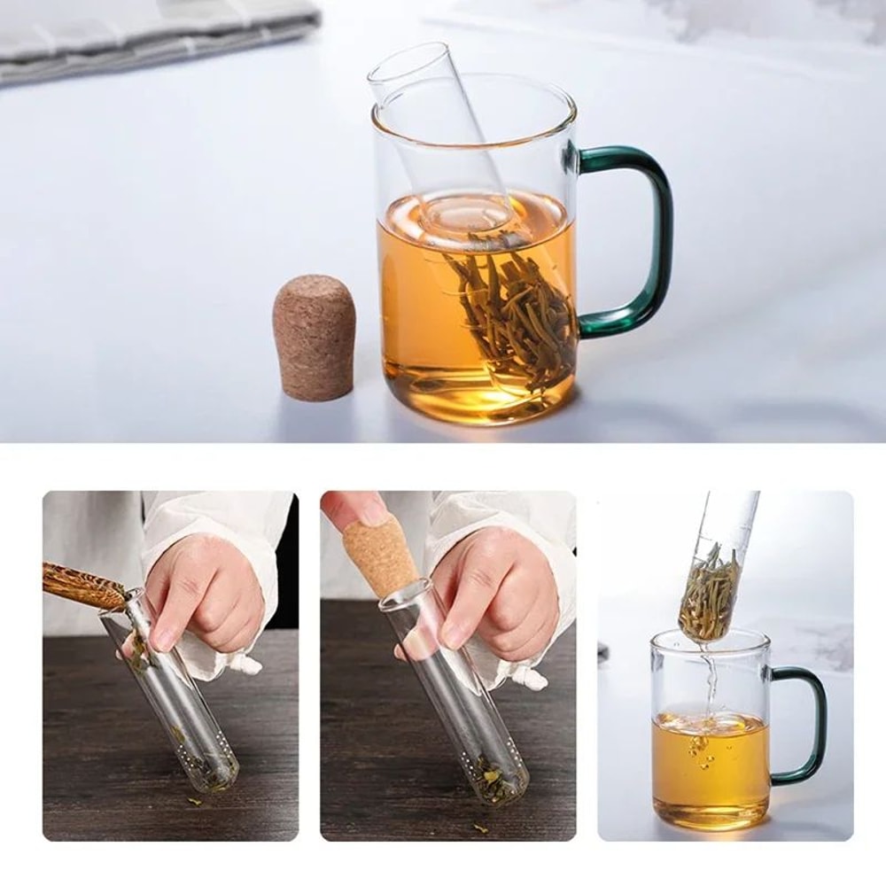 Glass Pipe Tea Infuser And Tea Filter 2