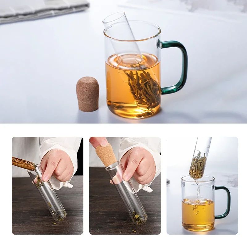 Glass Pipe Tea Infuser And Tea Filter 2